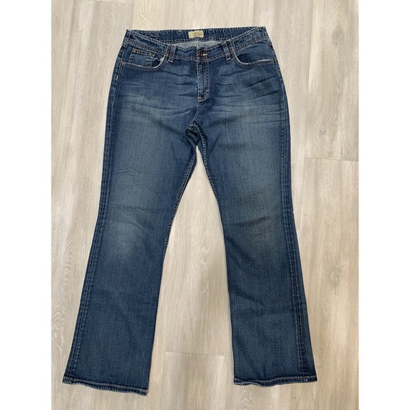 Buckle Women's Boot Cut Jeans - Dark Blue - Picture 2 of 9